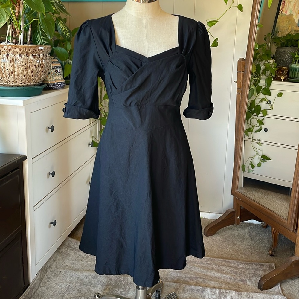 Miusol black retro dress, plus size 2X